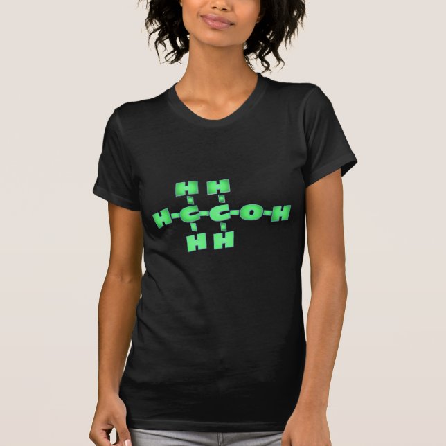 T-shirt molécule d'alcool (Devant)