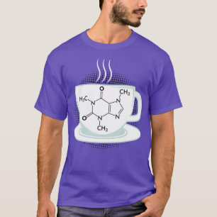 T-shirt Molécule de caféine chimique