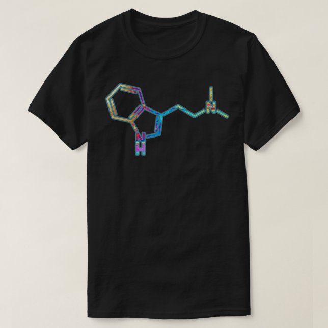 T-shirt Molécule DMT pour les amateurs d'art psychédélique (Design devant)
