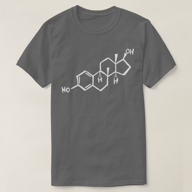 T-shirt Molécule d'oestrogène  (Design devant)