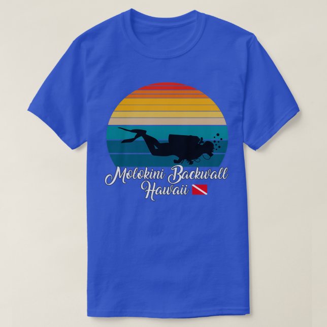 T-shirt Molokini Backwall Hawaii Plongée (Design devant)
