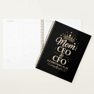 T-shirt Mom CEO & CFO – Cadeau drôle pour la fête 