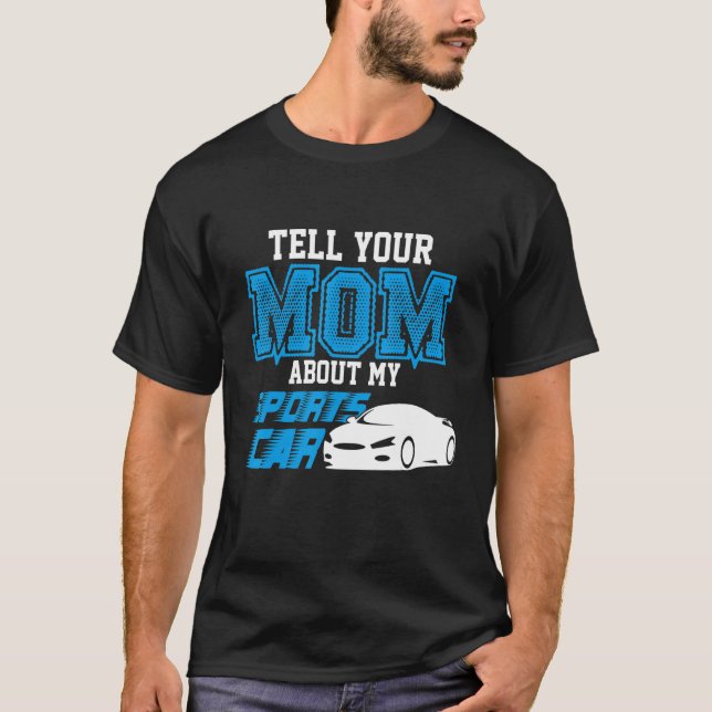 T-shirt Mom Sports  Car Dating Hookup Auto Single  Gag 4 (Devant)