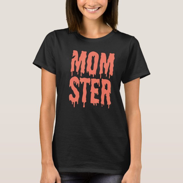 T-shirt Mom Ster Melting Spooky Vibes Bat Hippie Costume H (Devant)