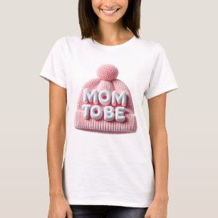 T-shirt Mom To Be Baby Announcement Design with Cute Baby