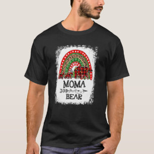 T-shirt Moma Bear Pajama Red Plaid Buffalo pour M