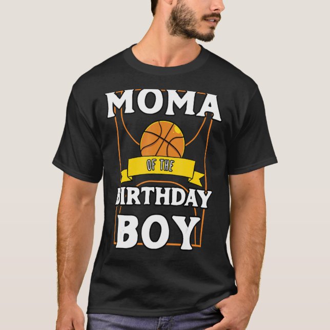T-shirt Moma De L'Anniversaire Baller Basketball Anniversa (Devant)