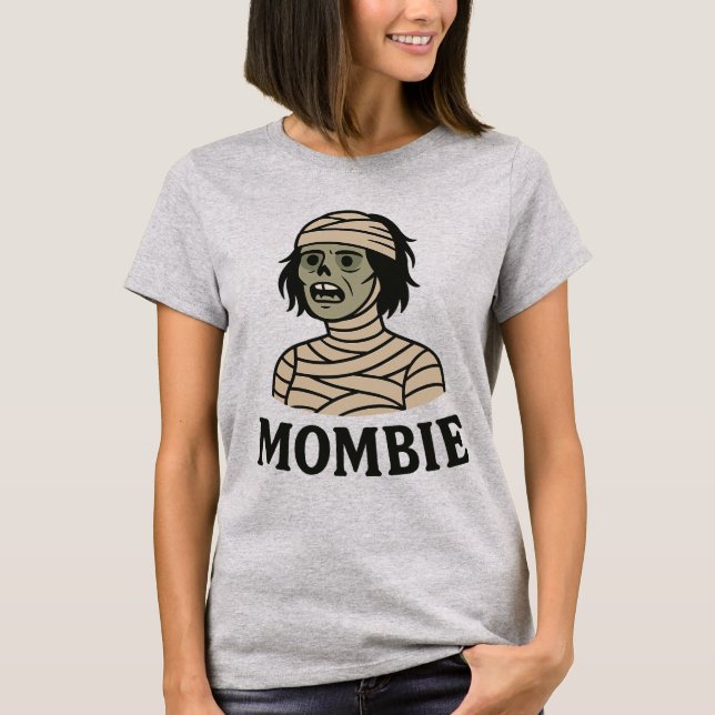 T-shirt MOMBIE - Drôle Halloween design pour les mamans fa (Devant)