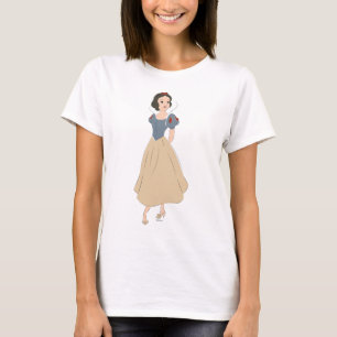 T-shirt Moment capturé blanc neige
