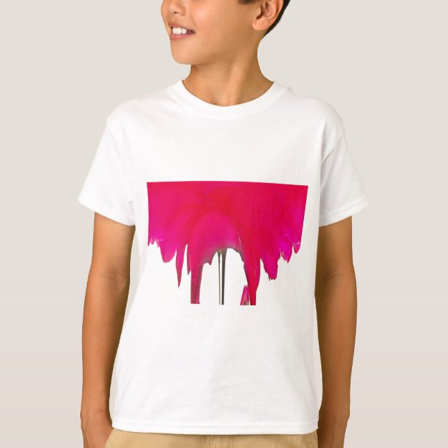 T-shirt Moment capturé : Une Élégance Pétale Rose Rouge (Devant)