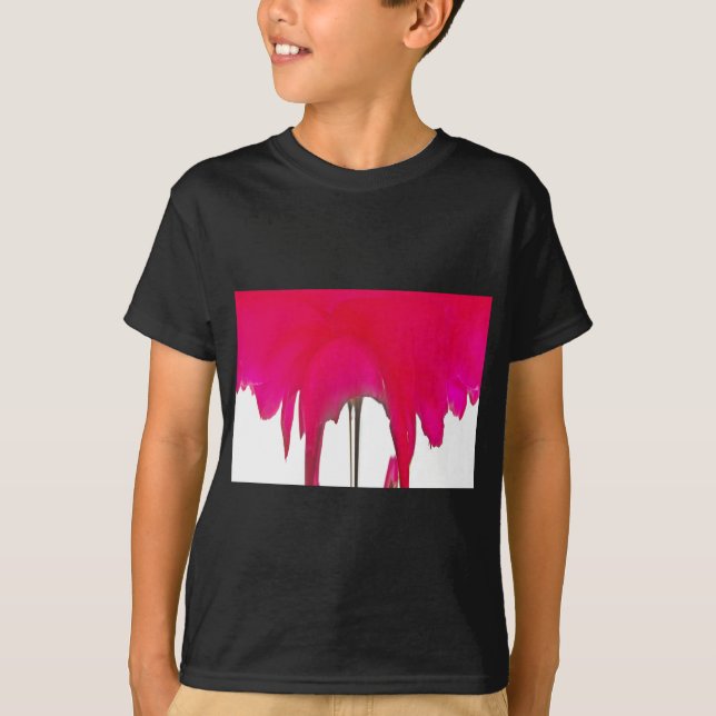 T-shirt Moment capturé : Une Élégance Pétale Rose Rouge (Devant)