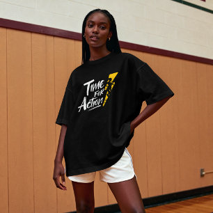 T-shirt Moment d'Action – Typographie Motivante pour Coure