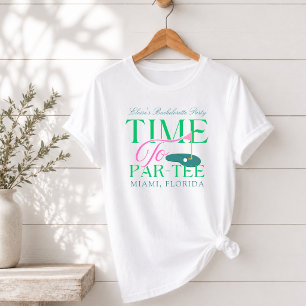 T-shirt Moment de faire la fête au golf pour l'enterrement