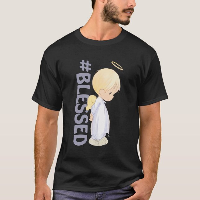 T-shirt Moments Précieux Bienheureux Angel Hooded (Devant)