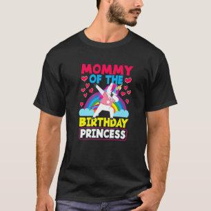 T-shirt Momie De L'Anniversaire Princesse Unicorn Annivers