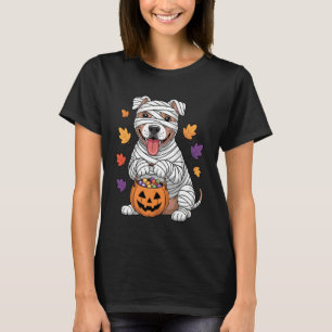 T-shirt Momie drôle Pitbull Chien Automne Citrouille Saiso