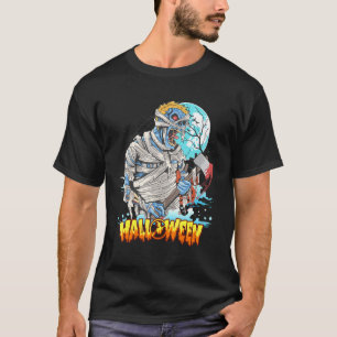 T-shirt Momie tenant une hache effrayante et horreur d'Hal