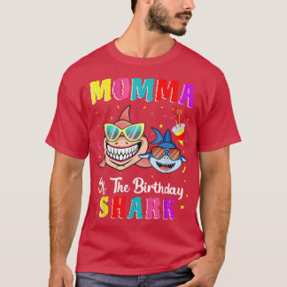 T-shirt Momma Du Requin Anniversaire Famille Correspondant