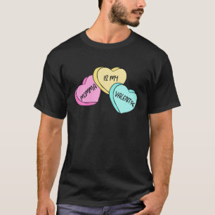T-shirt Momma Is My Valentine Candy Heart Mother’S Matchin