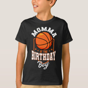 T-shirt Momma Of The Birthday Boy Bysketbyll Theme Anniver