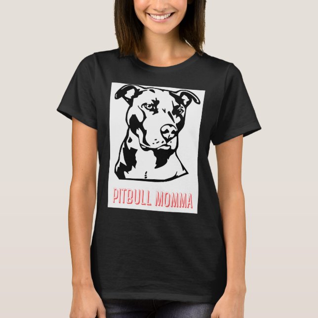 T-shirt Momma Pitbull (Devant)