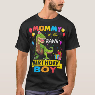 T-shirt Mommy of the Birthday Boy Dinosaur Raptor Funny