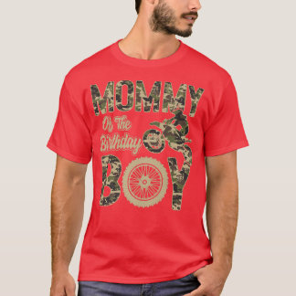 T-shirt Mommy of the Birthday Boy Dirt Bike 4th B-day Part