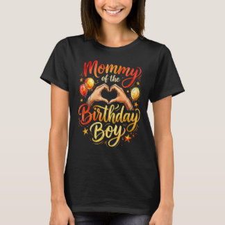 T-shirt Mommy of the Birthday Boy Heart Hands Party Shirt