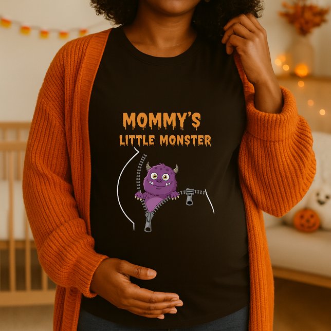 T-shirt Mommys Little Monster Maternité Halloween (Créateur téléchargé)