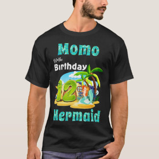 T-shirt Momo De Mignonne Sirène Du 12E Anniversaire