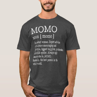 T-shirt Momo Définition Grand-mère Jour des mères Cadeaux