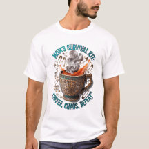 Mom's Survival Kit Tee | Coffee Chaos Repeat Funny