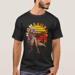 T-shirt MOMSAURUS T Rex Mom Beach Retro Vintage Funny Dino