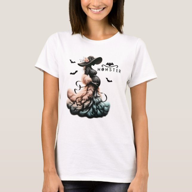 T-shirt Momster Baby Faire-part - thème Halloween (Devant)