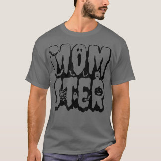 T-shirt Momster Baby Ghost Pumpkin Bat Funny Halloween