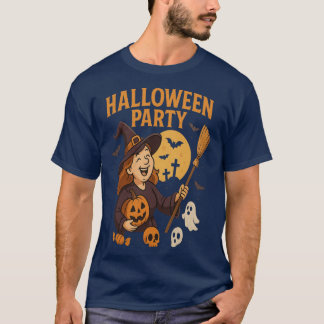 T-shirt Momster Bash Mignon Halloween Sorcière Ambiance de