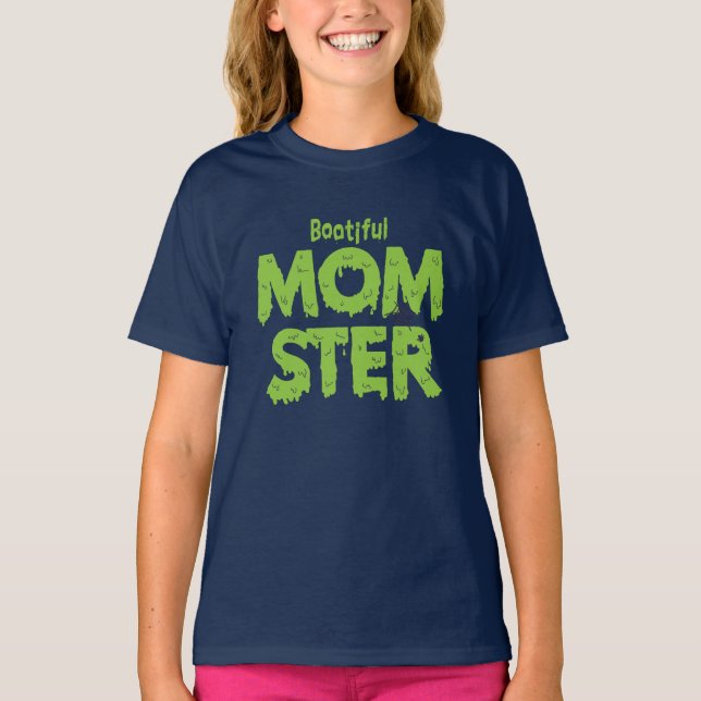 T-shirt Momster Botieux Maman Funny Puns Halloween (Devant)
