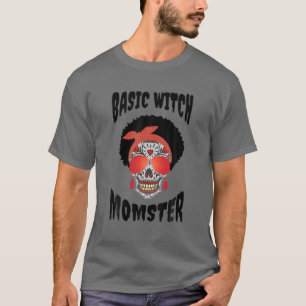 T-shirt Momster de base sorcière Melanin Crâne sucre Hal