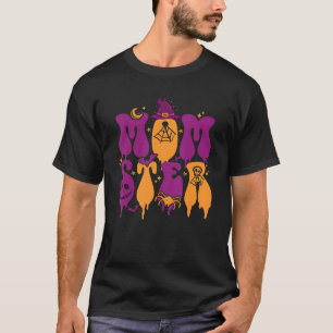 T-shirt Momster Halloween Maman Éffrayant Super Famille Ma