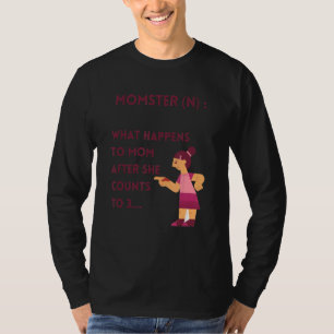 T-shirt Momster Pour Mère Maman En Colère Fête Des Mères