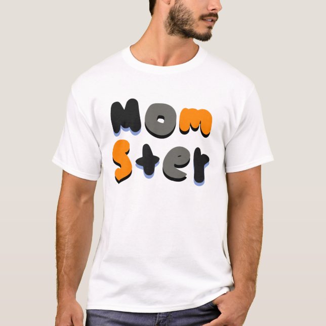 T-shirt Momster Super bulle Lettres (Devant)