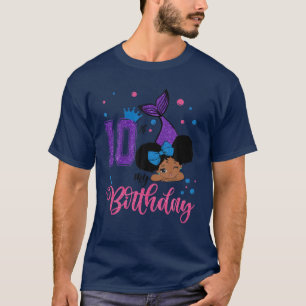T-shirt Mon 10E Anniversaire Bonne Petite Sirène À Sa Nais