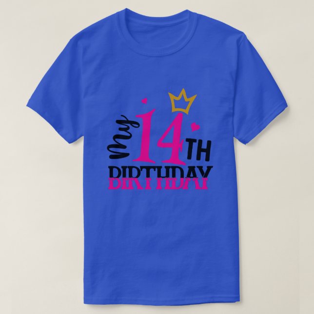 T-shirt Mon 14e anniversaire01 (Design devant)