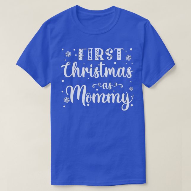 T-shirt Mon 1er Noël Comme Maman Nouveau Parents Christ (Design devant)