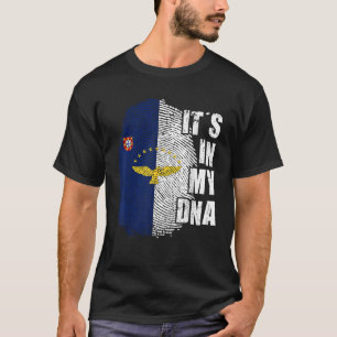 T-shirt Mon ADN Açores Drapeau Portugal Racines patriotiqu