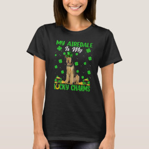 T-shirt Mon Airedale Est Mes Charmants Lucky Airedale Chie