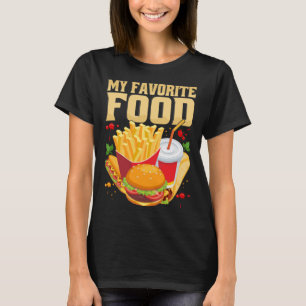 T-shirt Mon alimentation préférée Cheat Day Food French Fr