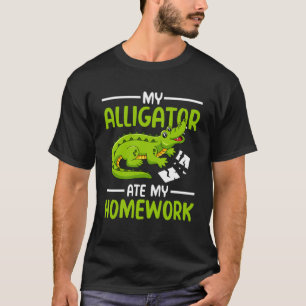 T-shirt Mon alligator a mangé mes devoirs