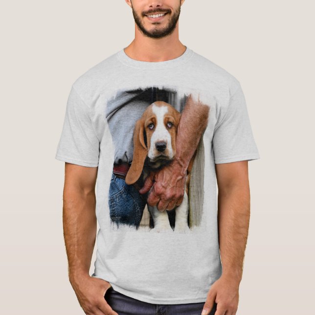 T-shirt Mon ami Basset Hound de basset (Devant)