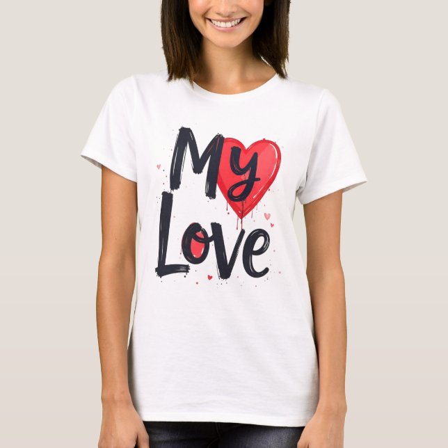T-shirt Mon amour (Devant)